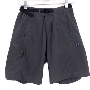 Patagonia Charcoal Belt Zipper Pocket Hiking Short